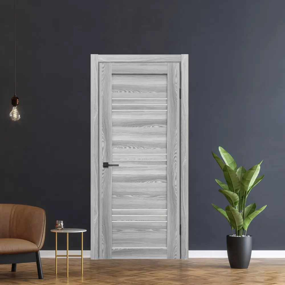 Фото 7 Комплект межкомнатной двери Дверипро Тринити остеклённая 200x70см ПВХ цвет ривьера айс с коробом и наличниками Фото 7 Комплект межкомнатной двери Дверипро Тринити остеклённая 200x70см ПВХ цвет ривьера айс с коробом и наличниками