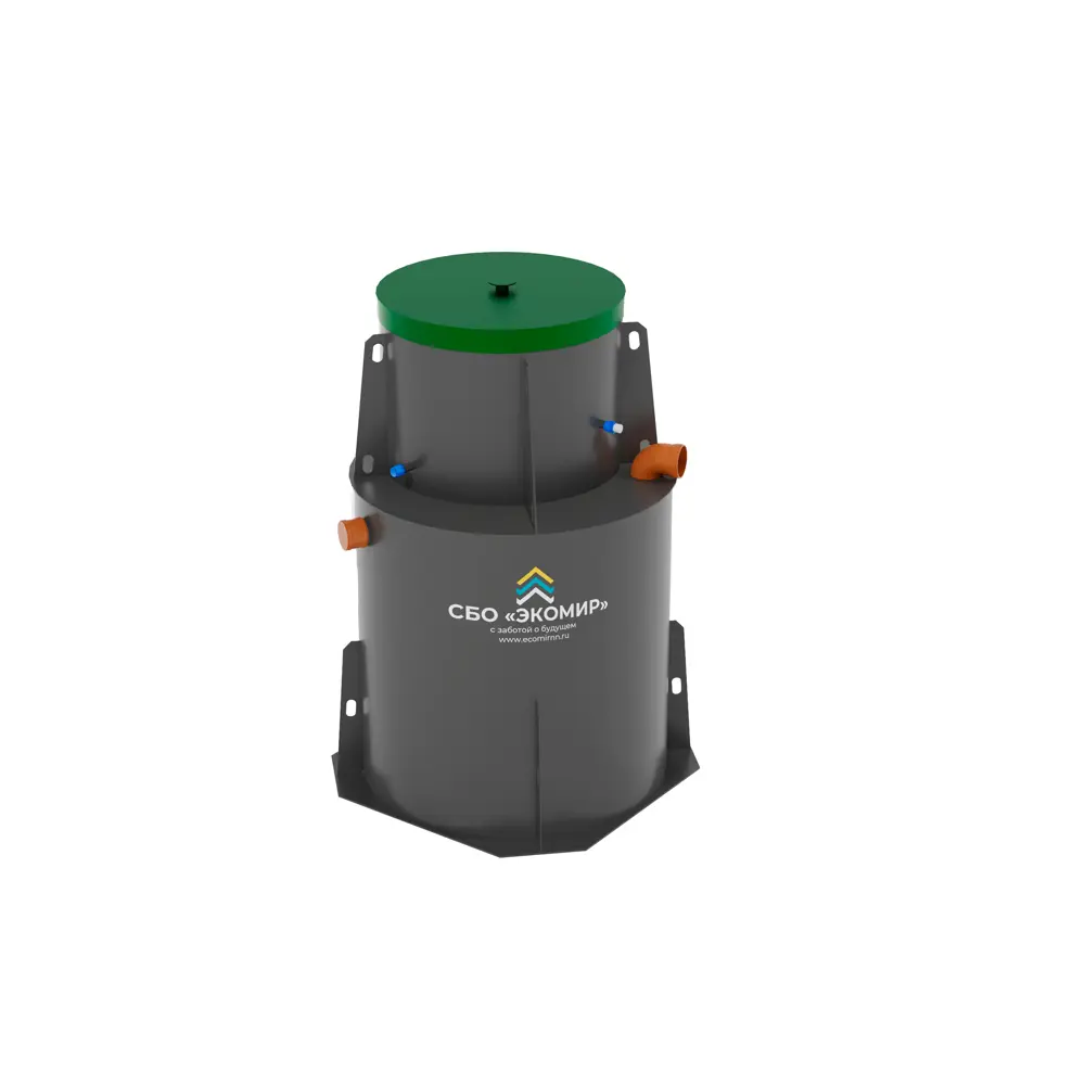 Фото Станция биологической очистки Экомир Модель 3 3143л 1000л/сутки черный