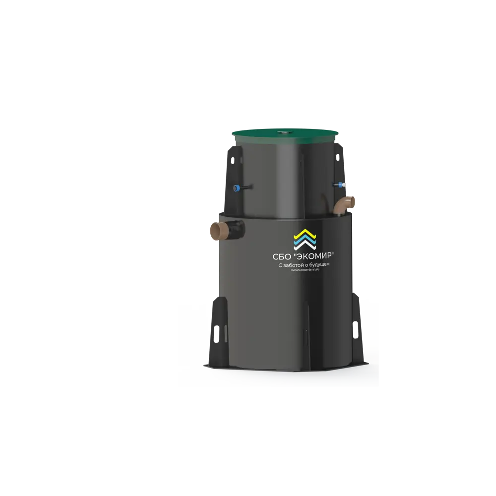 Фото 4 Станция биологической очистки Экомир Модель 5 3650л 1400л/сутки черный Фото 4 Станция биологической очистки Экомир Модель 5 3650л 1400л/сутки черный