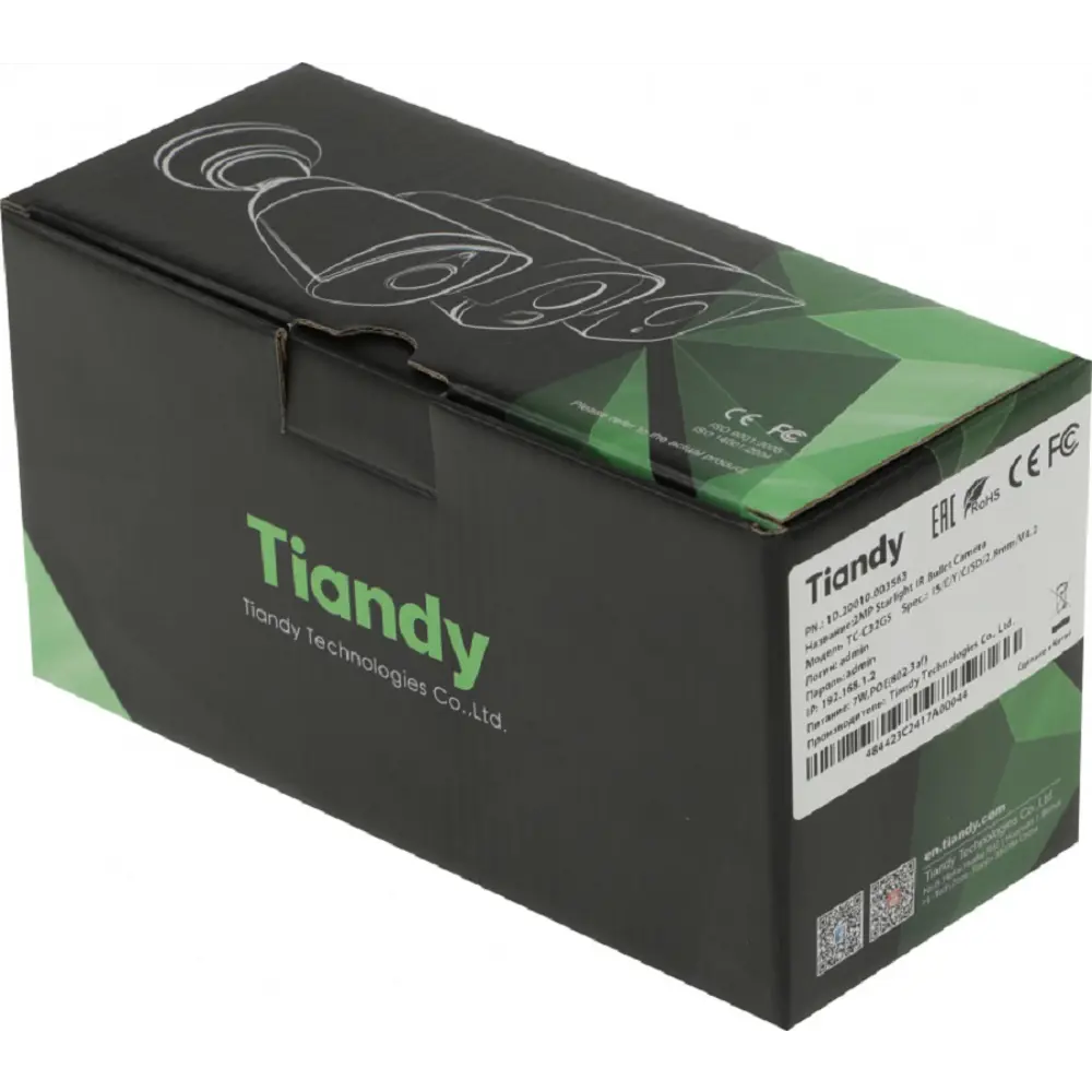 Фото 10 Видеокамера IP Tiandy TC-C32GS I5/E/Y/C/SD/2.8mm/V4.2 2.8-2.8 мм белая