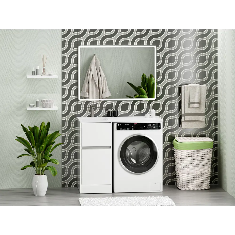 Фото 9 Тумба под раковину напольная Misty П-Инг01040-012Я 39см цвет белый