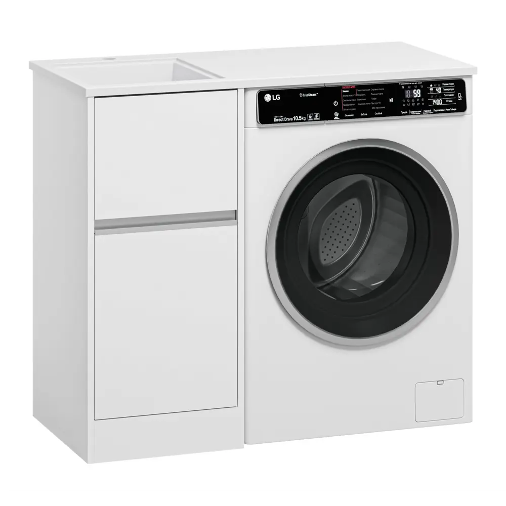 Фото 6 Тумба под раковину напольная Misty УТ000026850 39см цвет белый