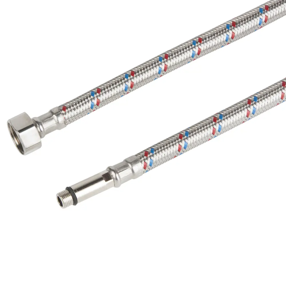 Фото Гибкая подводка для воды 1/2" М10 штуцер-гайка 200 см Фото Гибкая подводка для воды 1/2" М10 штуцер-гайка 200 см