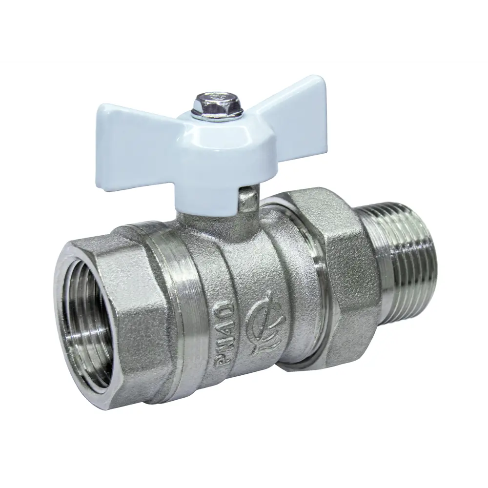 Фото Кран шаровой с американкой прямой Галлоп 232 Стандарт DN20 PN40 3/4" ВР-НР латунь ручка бабочка 0113170_НСК Фото Кран шаровой с американкой прямой Галлоп 232 Стандарт DN20 PN40 3/4" ВР-НР латунь ручка бабочка 0113170_НСК