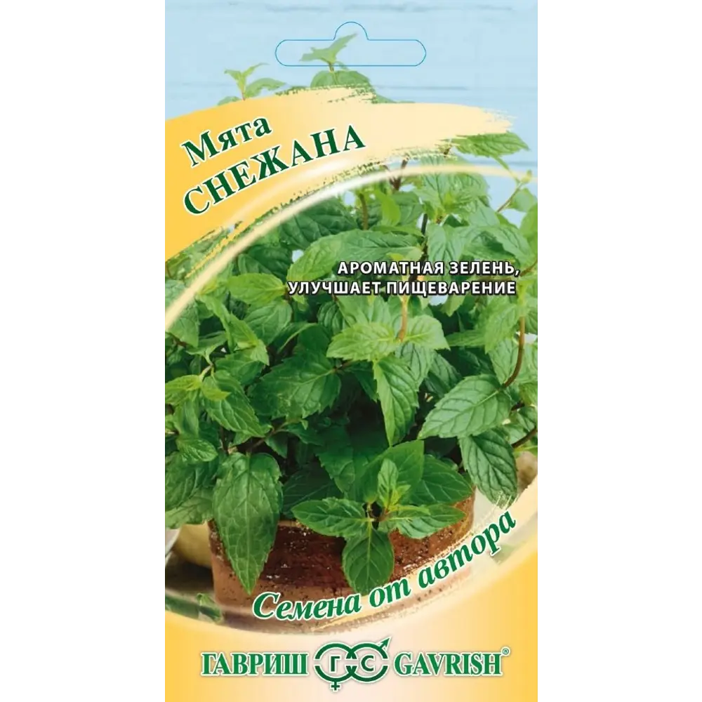 Фото Семена зелени Гавриш мята Снежана