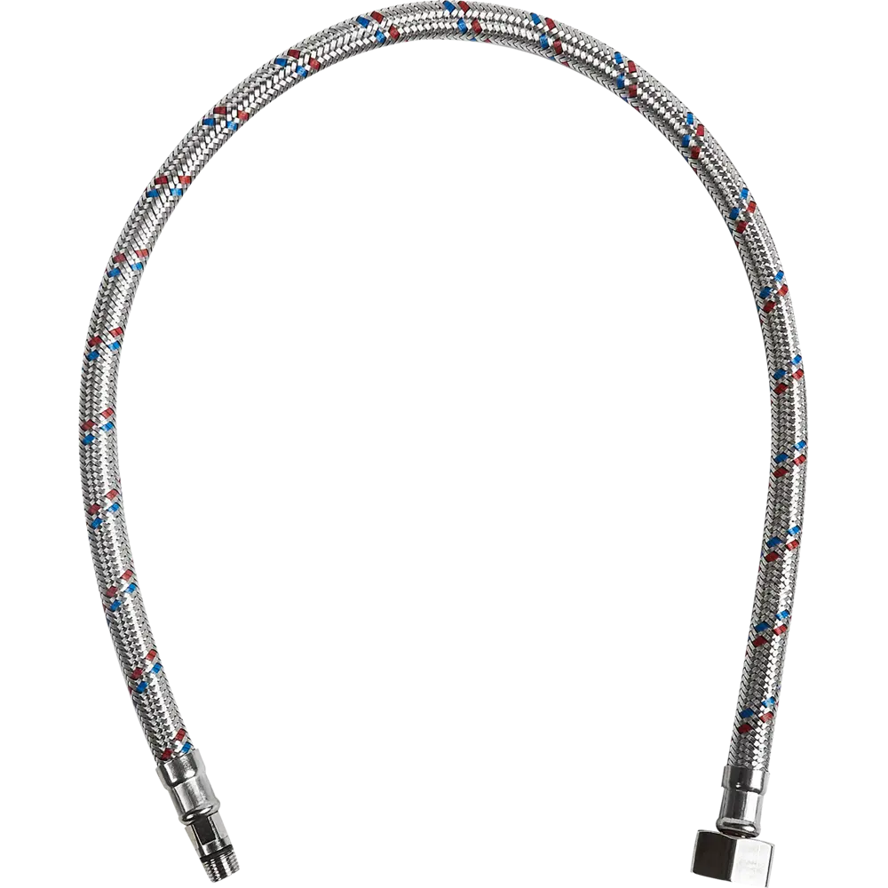 Фото 2 Подводка для смесителя Интерскол 1/2" М10 80 см Фото 2 Подводка для смесителя Интерскол 1/2" М10 80 см