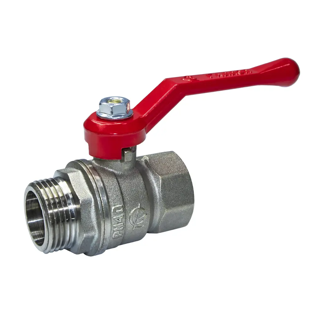 Фото Кран шаровой прямой Галлоп 221 Стандарт DN25 PN40 1" ВР-НР латунь ручка рычаг 0107157_НСК Фото Кран шаровой прямой Галлоп 221 Стандарт DN25 PN40 1" ВР-НР латунь ручка рычаг 0107157_НСК