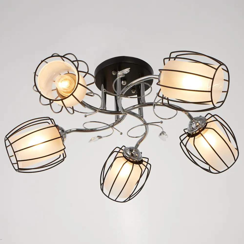 Фото 2 Люстра потолочная Светогор Сима-ленд 7330052 1 лампа 3 м² цвет белый Фото 2 Люстра потолочная Светогор Сима-ленд 7330052 1 лампа 3 м² цвет белый