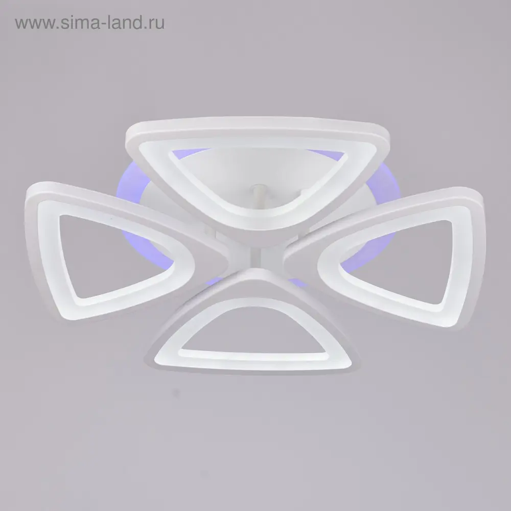 Фото Люстра потолочная светодиодная Экономсвет Сима-ленд 3 м² регулируемый белый свет цвет белый Фото Люстра потолочная светодиодная Экономсвет Сима-ленд 3 м² регулируемый белый свет цвет белый