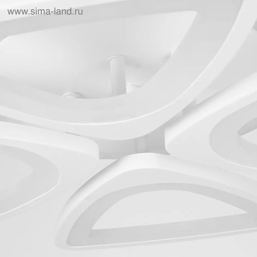 Фото 6 Люстра потолочная светодиодная Экономсвет Сима-ленд 3 м² регулируемый белый свет цвет белый Фото 6 Люстра потолочная светодиодная Экономсвет Сима-ленд 3 м² регулируемый белый свет цвет белый