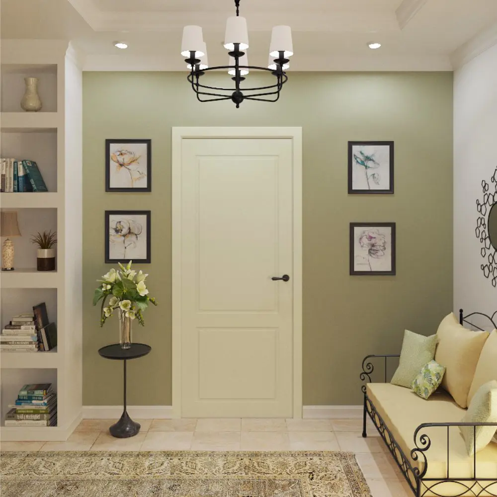 Фото Дверь межкомнатная Dorica Классик-25 глухая 70х200см эмаль цвет айвори с магнитной защелкой Фото Дверь межкомнатная Dorica Классик-25 глухая 70х200см эмаль цвет айвори с магнитной защелкой