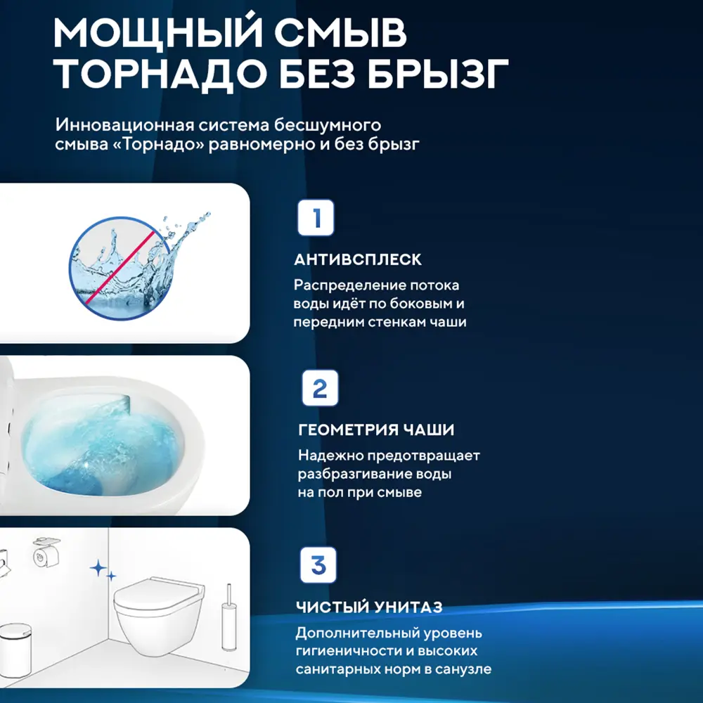 Фото 16 Инсталляция с унитазом комплект 6 в 1: инсталляция Grohe Rapid SL 38772001 с унитазом Amore di Mare Delio Tornado P203-T с сиденьем микролифт Фото 16 Инсталляция с унитазом комплект 6 в 1: инсталляция Grohe Rapid SL 38772001 с унитазом Amore di Mare Delio Tornado P203-T с сиденьем микролифт