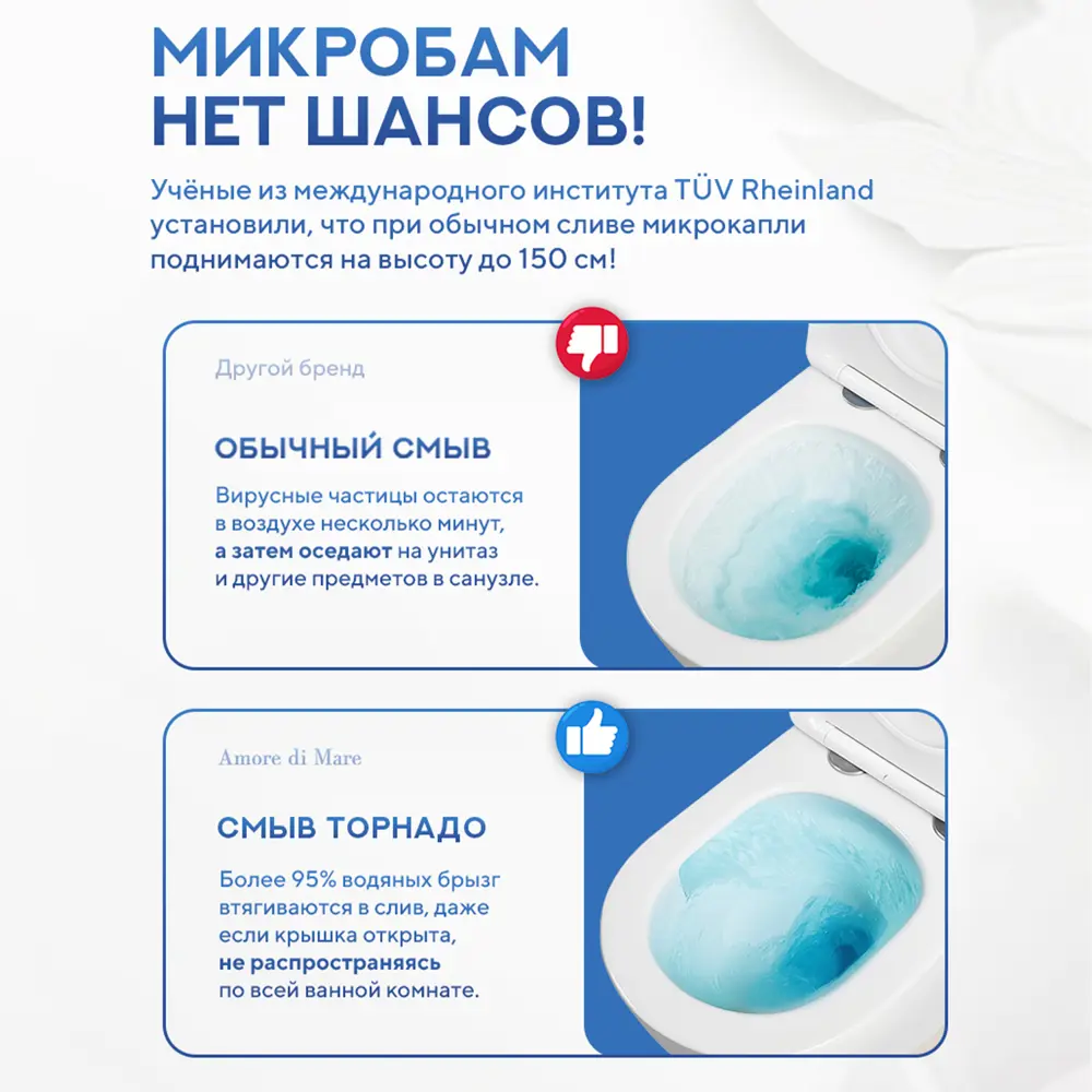 Фото 11 Инсталляция с унитазом комплект 7 в 1: инсталляция Tece 9400414 с подвесным унитазом торнадо Amore di Mare Delio Tornado P203-T с сиденьем микролифт Фото 11 Инсталляция с унитазом комплект 7 в 1: инсталляция Tece 9400414 с подвесным унитазом торнадо Amore di Mare Delio Tornado P203-T с сиденьем микролифт