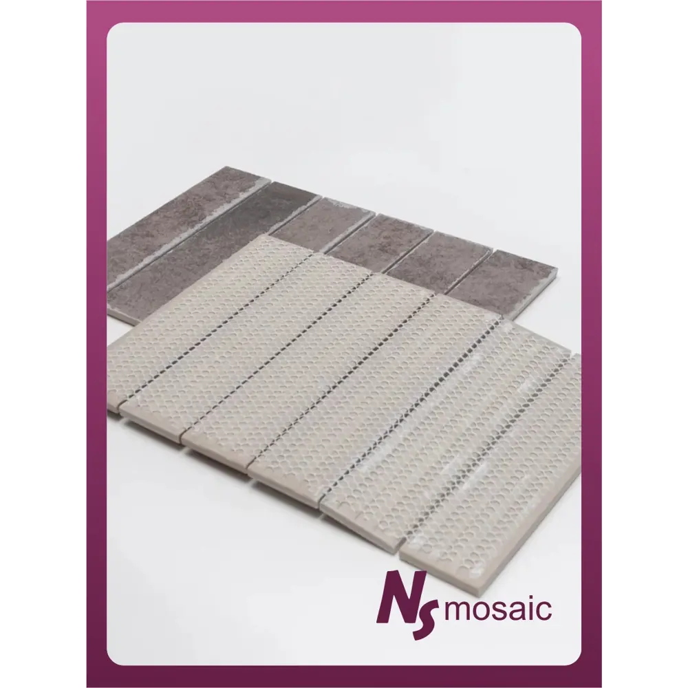 Фото 6 Декоративная мозаика Nsmosaic R-365 NS11PL0094 30.6x19.8см цвет Коричневый