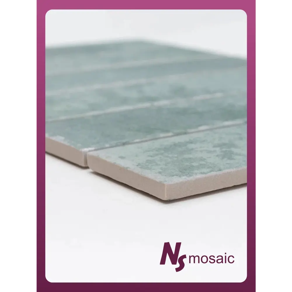 Фото 5 Декоративная мозаика Nsmosaic R-366 NS11PL0095 30.6x19.8см цвет Зеленый