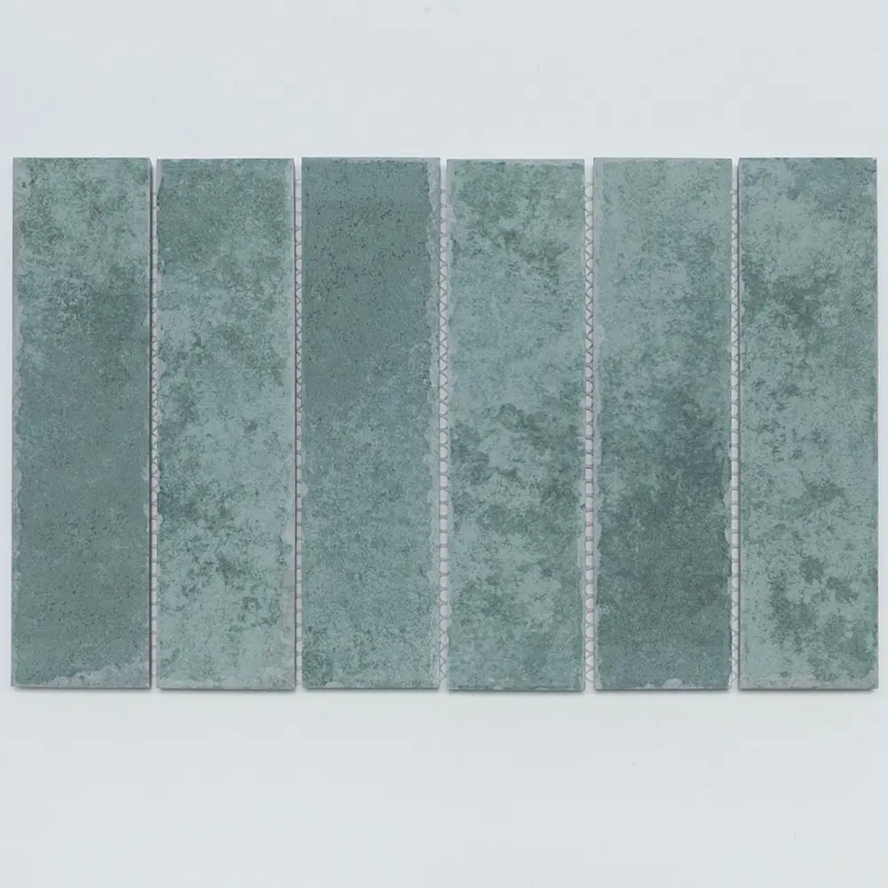 Фото Декоративная мозаика Nsmosaic R-366 NS11PL0095 30.6x19.8см цвет Зеленый