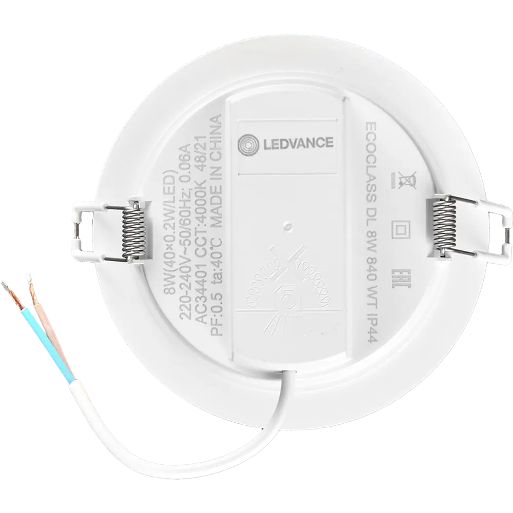Фото 5 Встраиваемый светильник даунлайт Ledvance 8W 840 IP44 100 мм свет нейтральный белый