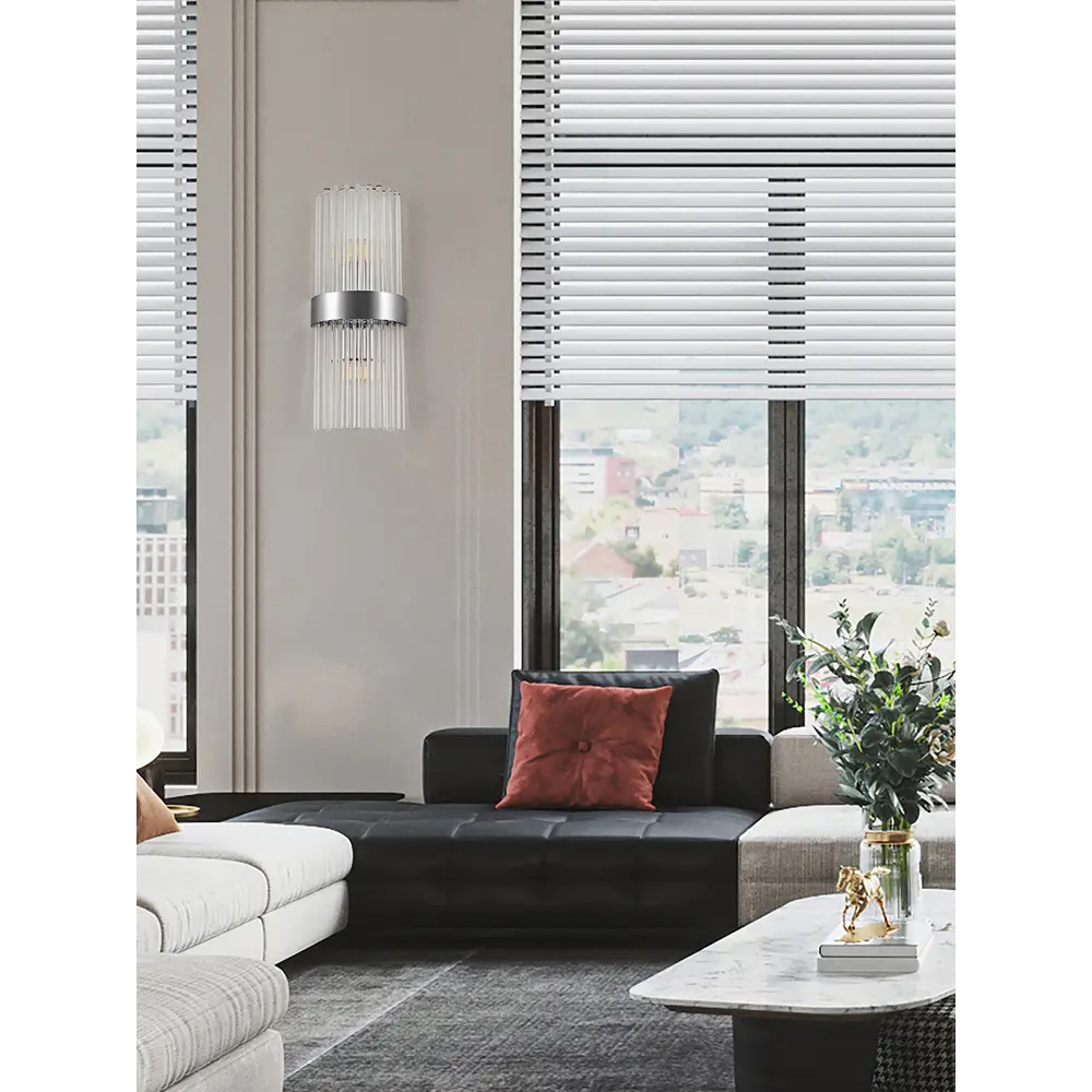 Фото 2 Настенный светильник Tesla light Torcia Tsl-431022.140.2.e14.b1.cr цвет хром