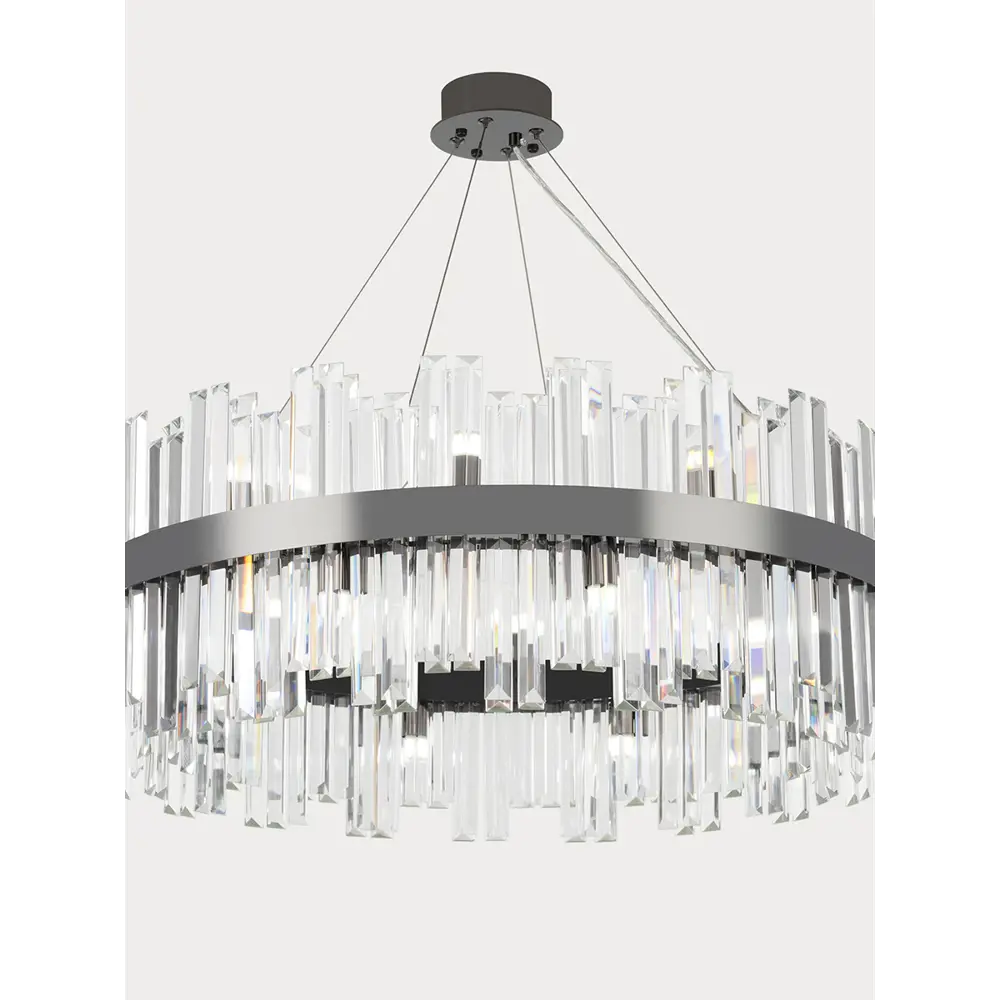 Фото 4 Люстра подвесная Arte Milano Fiamma 440110.720.20.g9.e1.bk 20 ламп 40 м² цвет черный Фото 4 Люстра подвесная Arte Milano Fiamma 440110.720.20.g9.e1.bk 20 ламп 40 м² цвет черный