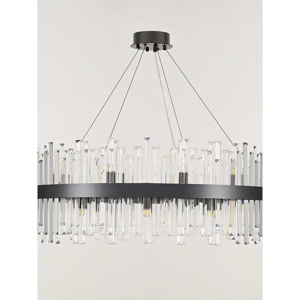 Фото 2 Люстра подвесная Arte Milano Fiamma 440110.840.24.g9.a1.bk 24 ламп 48 м² цвет черный Фото 2 Люстра подвесная Arte Milano Fiamma 440110.840.24.g9.a1.bk 24 ламп 48 м² цвет черный