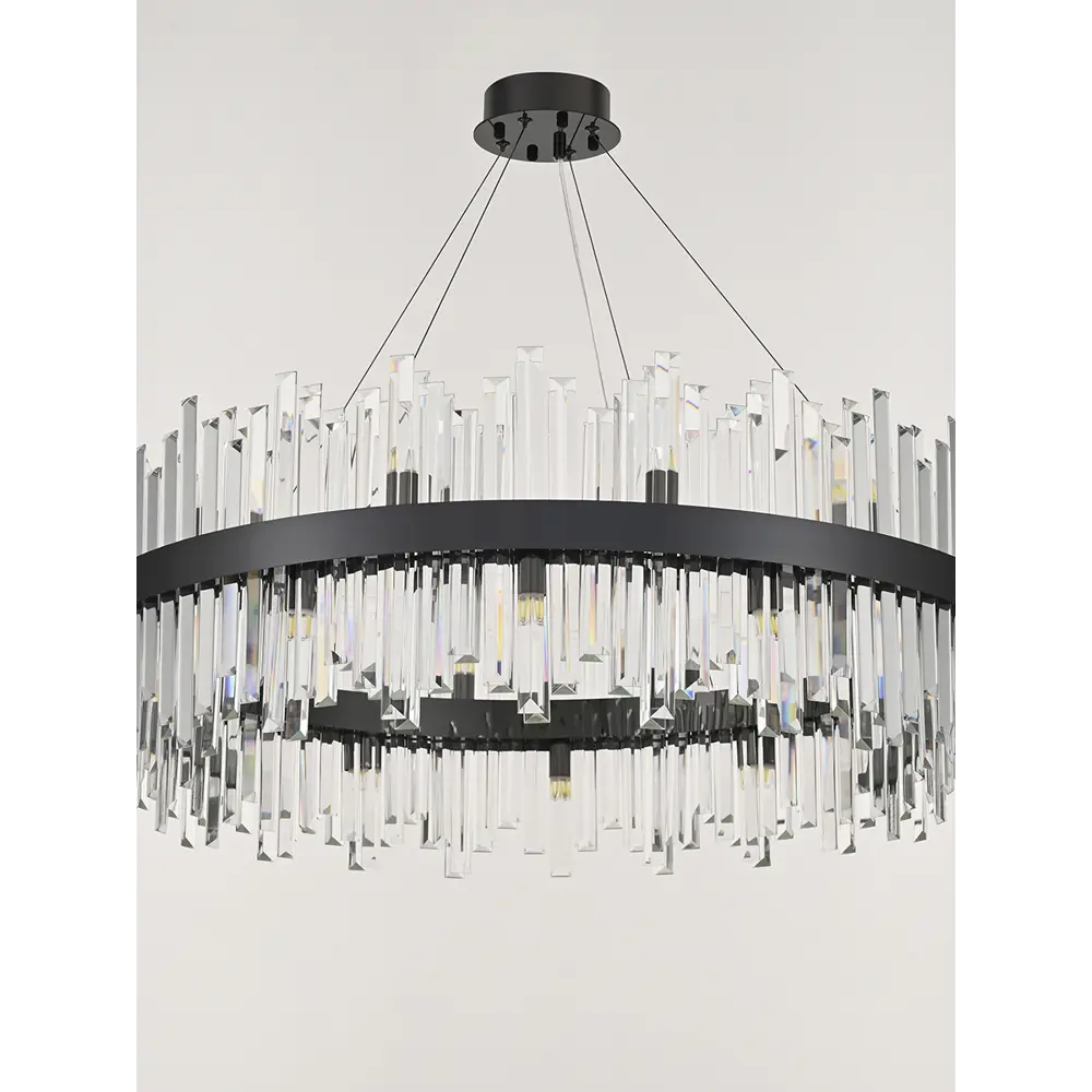 Фото 3 Люстра подвесная Arte Milano Fiamma 440110.840.24.g9.a1.bk 24 ламп 48 м² цвет черный Фото 3 Люстра подвесная Arte Milano Fiamma 440110.840.24.g9.a1.bk 24 ламп 48 м² цвет черный