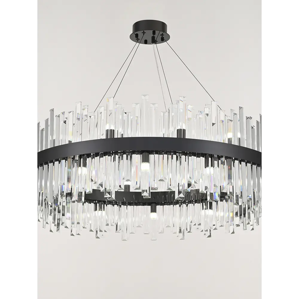 Фото 4 Люстра подвесная Arte Milano Fiamma 440110.840.24.g9.a1.bk 24 ламп 48 м² цвет черный Фото 4 Люстра подвесная Arte Milano Fiamma 440110.840.24.g9.a1.bk 24 ламп 48 м² цвет черный