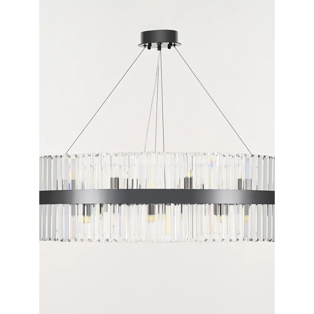 Фото 2 Люстра подвесная Arte Milano Fiamma 440110.840.24.g9.b1.bk 24 ламп 48 м² цвет черный Фото 2 Люстра подвесная Arte Milano Fiamma 440110.840.24.g9.b1.bk 24 ламп 48 м² цвет черный