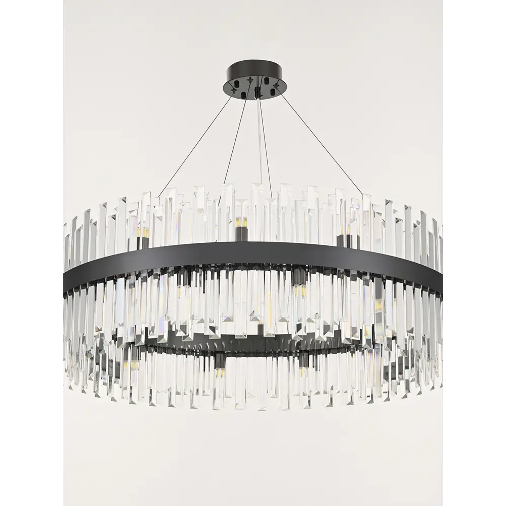 Фото 3 Люстра подвесная Arte Milano Fiamma 440110.840.24.g9.d1.bk 24 ламп 48 м² цвет черный Фото 3 Люстра подвесная Arte Milano Fiamma 440110.840.24.g9.d1.bk 24 ламп 48 м² цвет черный