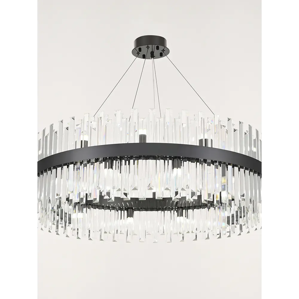 Фото 4 Люстра подвесная Arte Milano Fiamma 440110.840.24.g9.d1.bk 24 ламп 48 м² цвет черный Фото 4 Люстра подвесная Arte Milano Fiamma 440110.840.24.g9.d1.bk 24 ламп 48 м² цвет черный