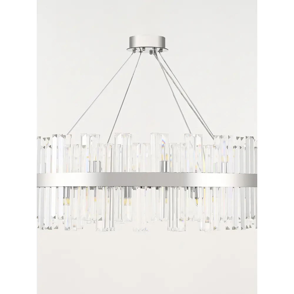 Фото 2 Люстра подвесная Arte Milano Fiamma 440110.840.24.g9.e1.cr 24 ламп 48 м² цвет хром Фото 2 Люстра подвесная Arte Milano Fiamma 440110.840.24.g9.e1.cr 24 ламп 48 м² цвет хром