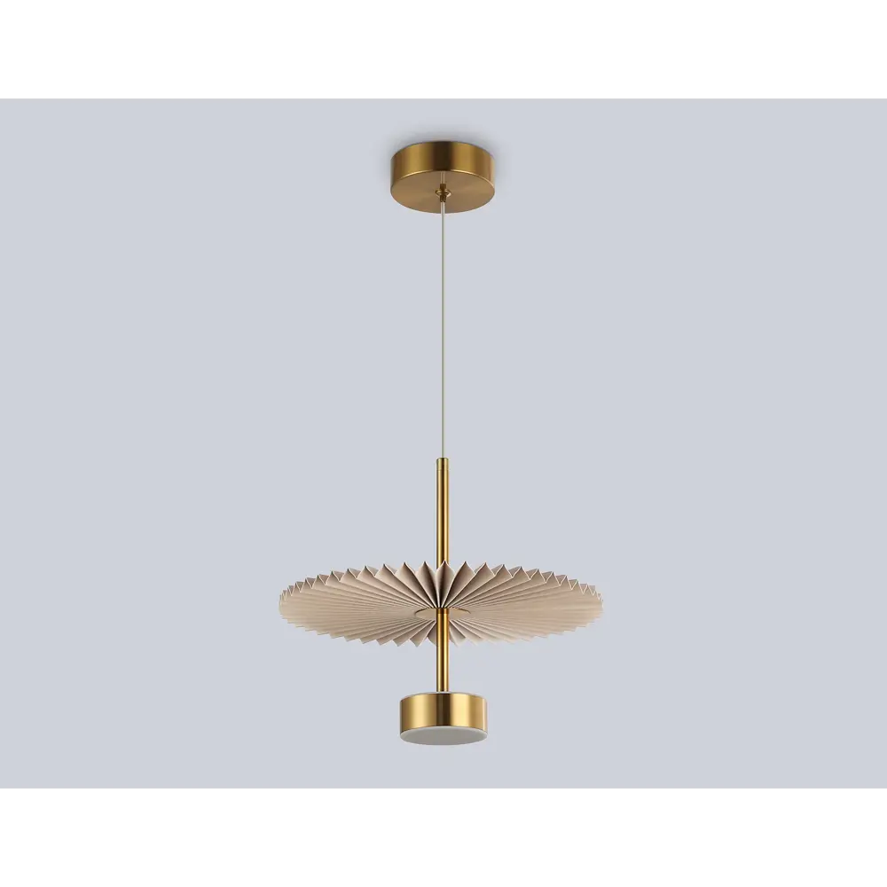 Фото 4 Светильник подвесной светодиодная Ambrella light High light Lh72603* 4 м² желтый свет цвет бежевый/латунь Фото 4 Светильник подвесной светодиодная Ambrella light High light Lh72603* 4 м² желтый свет цвет бежевый/латунь