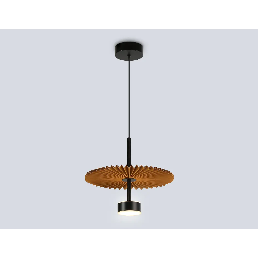 Фото 2 Светильник подвесной светодиодная Ambrella light High light Lh72607* 4 м² желтый свет цвет коричневый/черный Фото 2 Светильник подвесной светодиодная Ambrella light High light Lh72607* 4 м² желтый свет цвет коричневый/черный