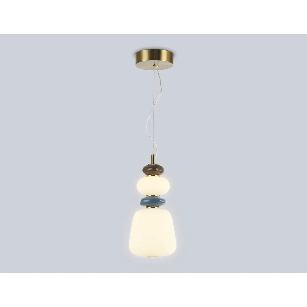 Фото 2 Светильник подвесной светодиодная Ambrella light High light Lh53162* 8 м² желтый свет цвет белый/бронза Фото 2 Светильник подвесной светодиодная Ambrella light High light Lh53162* 8 м² желтый свет цвет белый/бронза