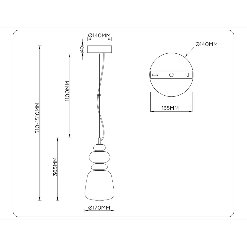 Фото 7 Светильник подвесной светодиодная Ambrella light High light Lh53162* 8 м² желтый свет цвет белый/бронза Фото 7 Светильник подвесной светодиодная Ambrella light High light Lh53162* 8 м² желтый свет цвет белый/бронза