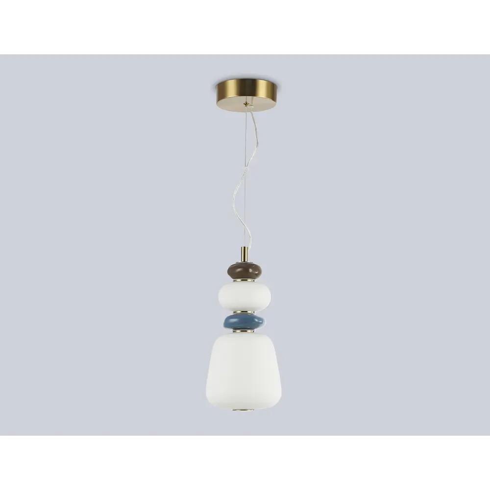 Фото 4 Светильник подвесной светодиодная Ambrella light High light Lh53162* 8 м² желтый свет цвет белый/бронза Фото 4 Светильник подвесной светодиодная Ambrella light High light Lh53162* 8 м² желтый свет цвет белый/бронза