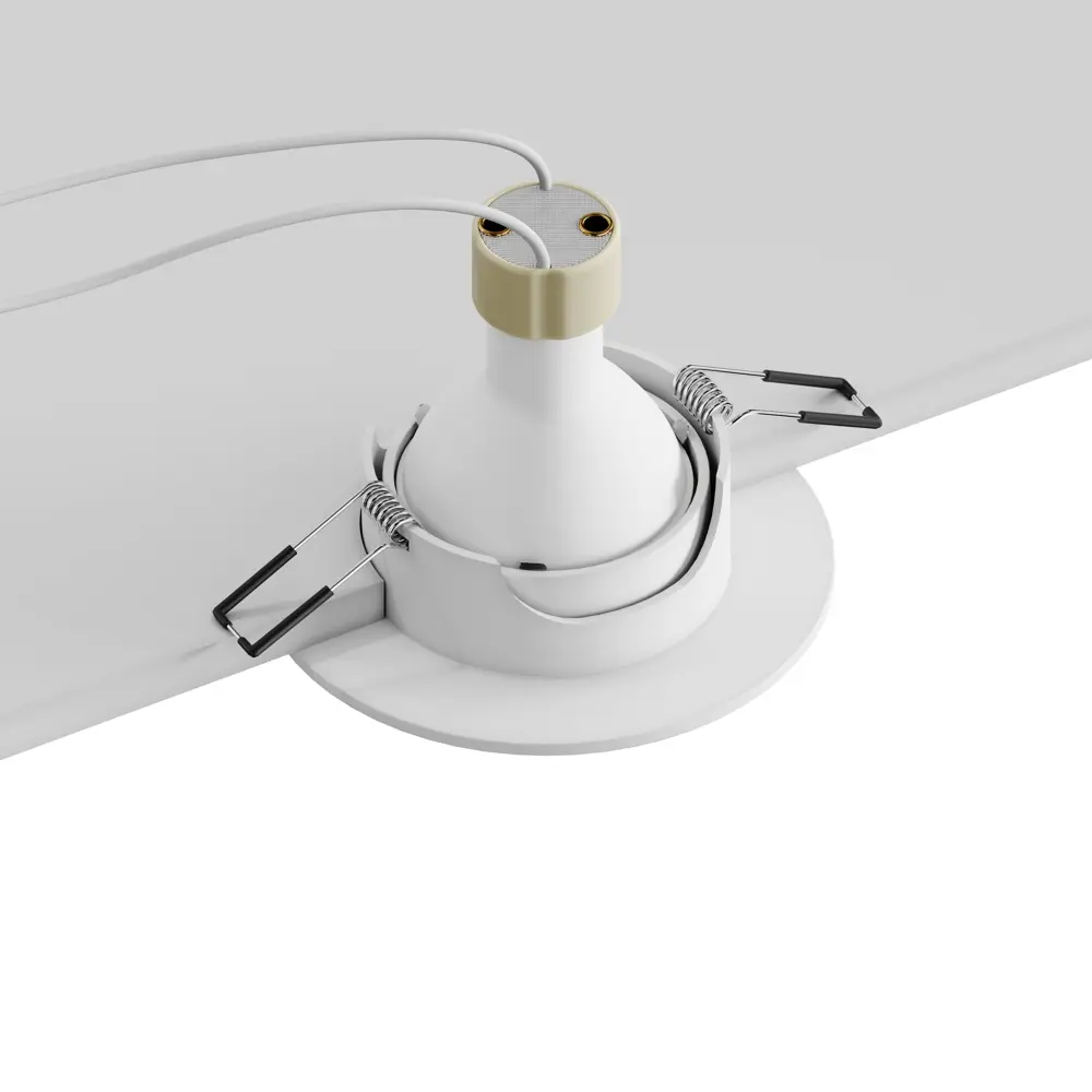 Фото 6 Комплект точечных светильников встраиваемых Hesby lighting Solis Hsbl_0113_kra_10 под отверстие 62 мм GU10 цвет белый 10 шт