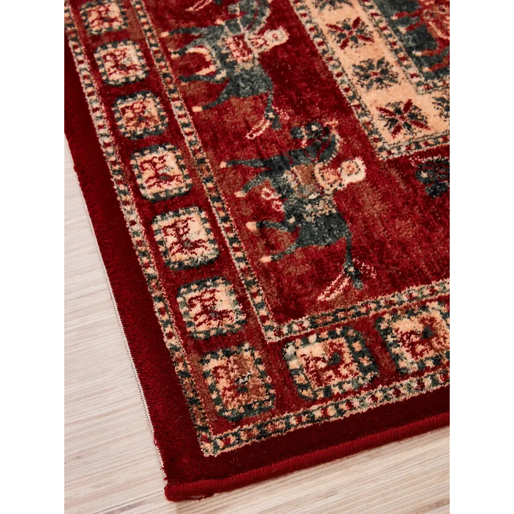 Фото 4 Ковер Kashqai 120x170 см шерсть 4301300 цвет красный Фото 4 Ковер Kashqai 120x170 см шерсть 4301300 цвет красный
