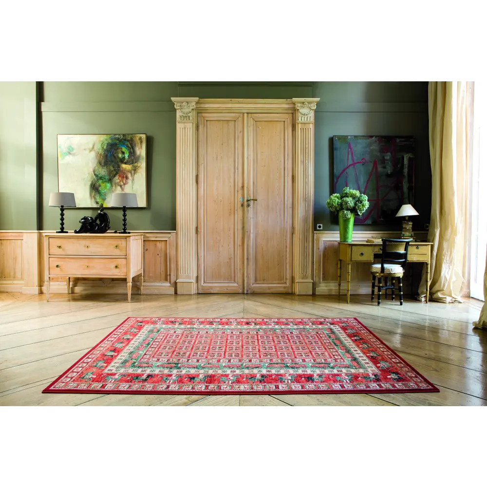 Фото 7 Ковер Kashqai 120x170 см шерсть 4301300 цвет красный Фото 7 Ковер Kashqai 120x170 см шерсть 4301300 цвет красный