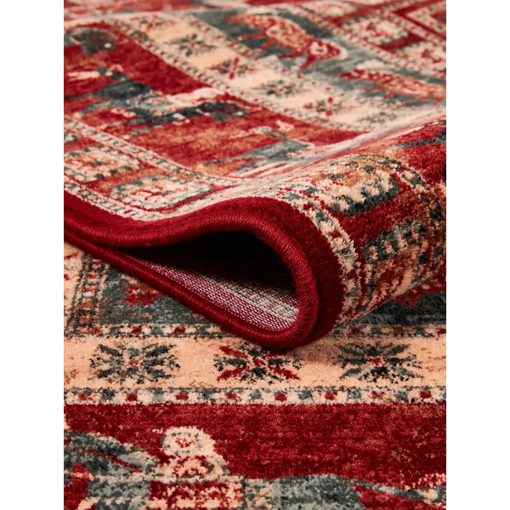 Фото 8 Ковер Kashqai 120x170 см шерсть 4301300 цвет красный Фото 8 Ковер Kashqai 120x170 см шерсть 4301300 цвет красный