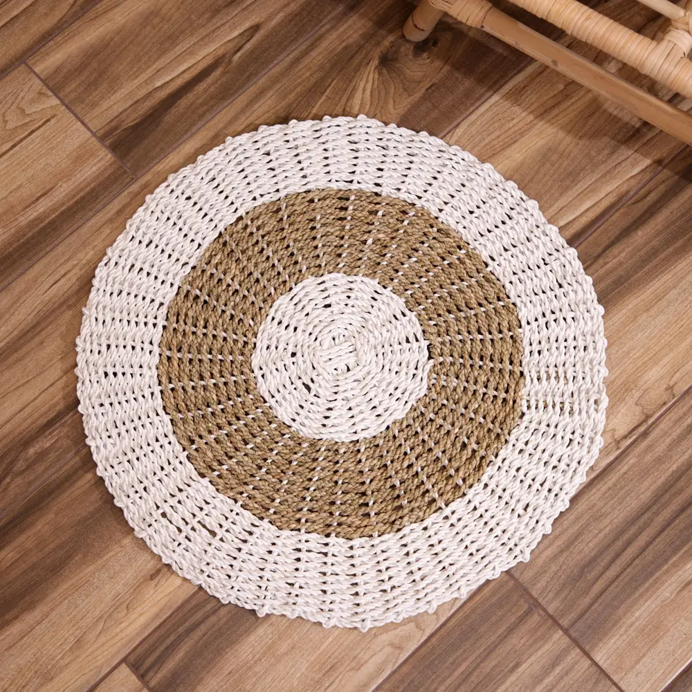 Фото 2 Коврик плетёный круглый 60 см 7780138 Фото 2 Коврик плетёный круглый 60 см 7780138