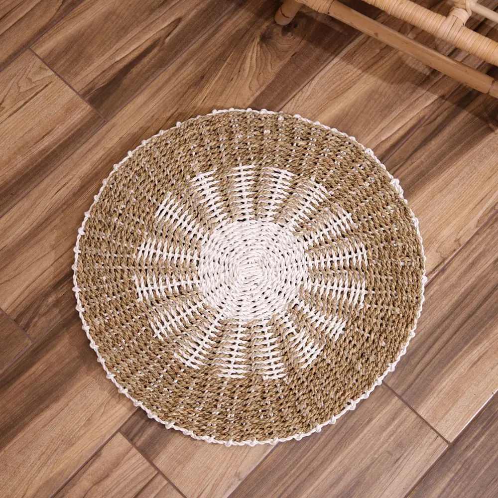 Фото 2 Коврик плетёный круглый 60 см 7780168 Фото 2 Коврик плетёный круглый 60 см 7780168