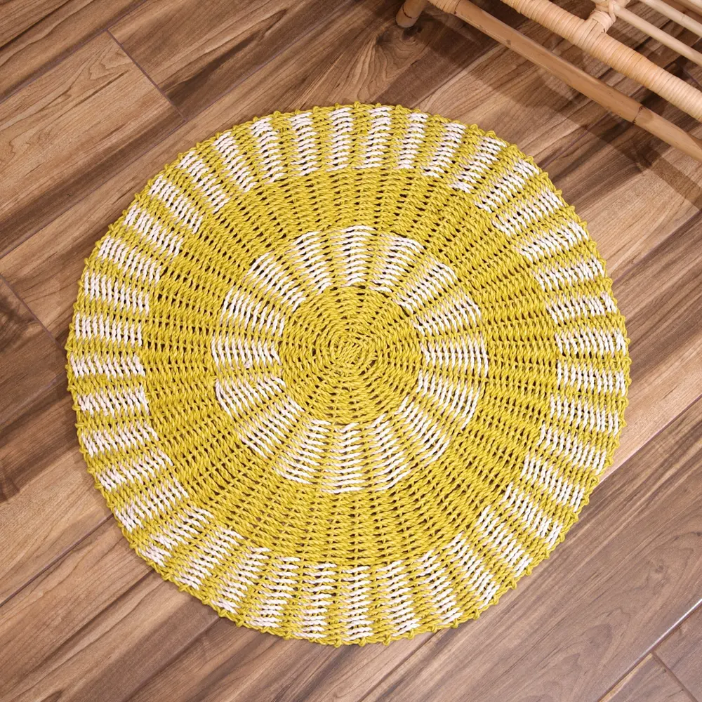 Фото 2 Коврик плетёный круглый 80 см 7780162 Фото 2 Коврик плетёный круглый 80 см 7780162