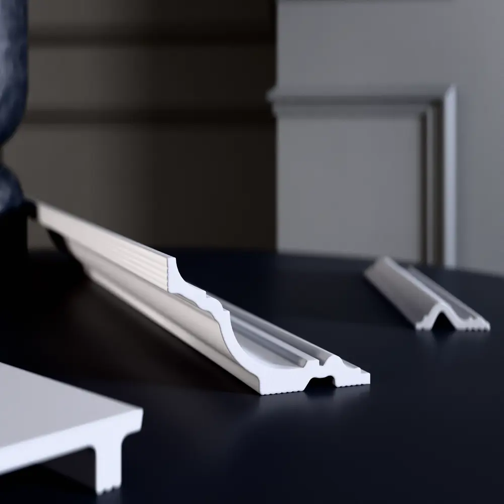 Фото 4 Плинтус потолочный Glanzepol 4610086621554 на стену и потолок полистирол белый 200x70x20 мм 1 шт Фото 4 Плинтус потолочный Glanzepol 4610086621554 на стену и потолок полистирол белый 200x70x20 мм 1 шт