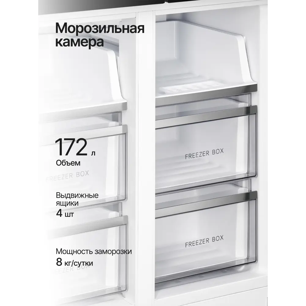 Фото 5 Холодильник Kuppersberg NFFD 186 DX 83x182.2 см цвет черный Фото 5 Холодильник Kuppersberg NFFD 186 DX 83x182.2 см цвет черный