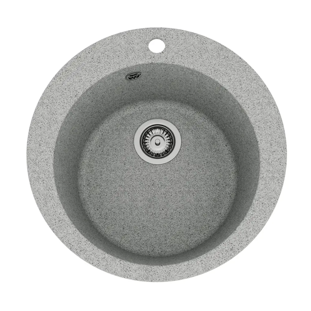 Фото 13 Мойка для кухни Teymi 51x51 см глубина чаши 20 см кварц цвет серый Фото 13 Мойка для кухни Teymi 51x51 см глубина чаши 20 см кварц цвет серый