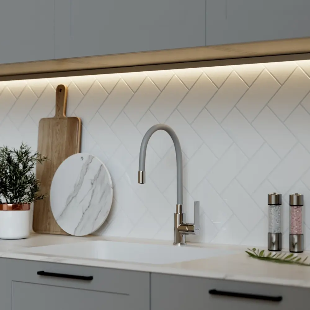 Фото 10 Смеситель для кухни Mixline 553226 гибкий излив 274 см цвет серый Фото 10 Смеситель для кухни Mixline 553226 гибкий излив 274 см цвет серый