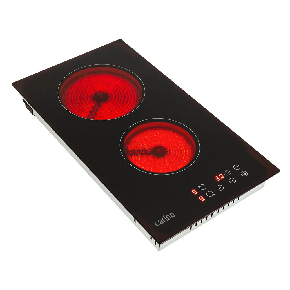 Фото 12 Электрическая варочная панель Carino CH30D12B011 30 см 2 конфорки цвет черный Фото 12 Электрическая варочная панель Carino CH30D12B011 30 см 2 конфорки цвет черный