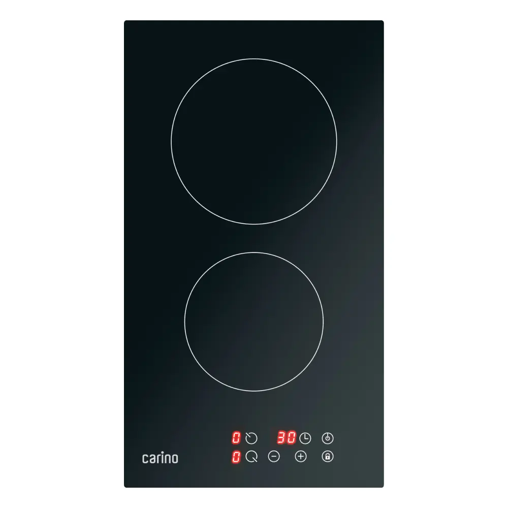 Фото 11 Электрическая варочная панель Carino CH30D12B011 30 см 2 конфорки цвет черный Фото 11 Электрическая варочная панель Carino CH30D12B011 30 см 2 конфорки цвет черный