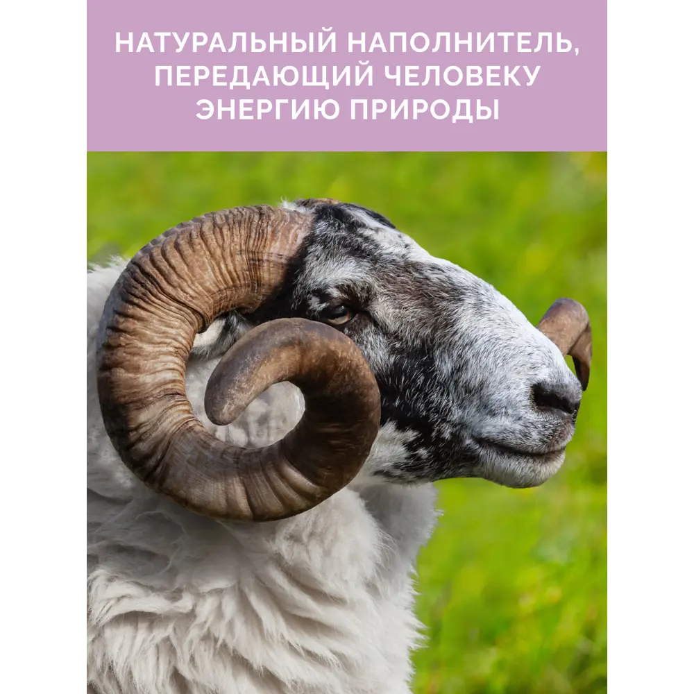 Фото 11 Одеяло Ecotex Аркадия 200x220 см, натуральная овечья шерсть Фото 11 Одеяло Ecotex Аркадия 200x220 см, натуральная овечья шерсть