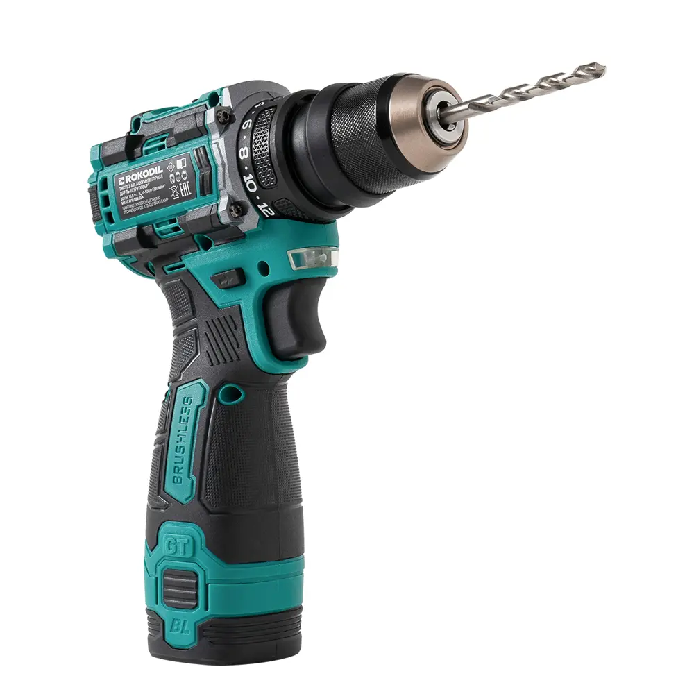 Фото 2 Дрель-шуруповерт аккумуляторная бесщеточная Rokodil Twist 3 Air, 16 В Li-Ion 2x2 Ач Фото 2 Дрель-шуруповерт аккумуляторная бесщеточная Rokodil Twist 3 Air, 16 В Li-Ion 2x2 Ач